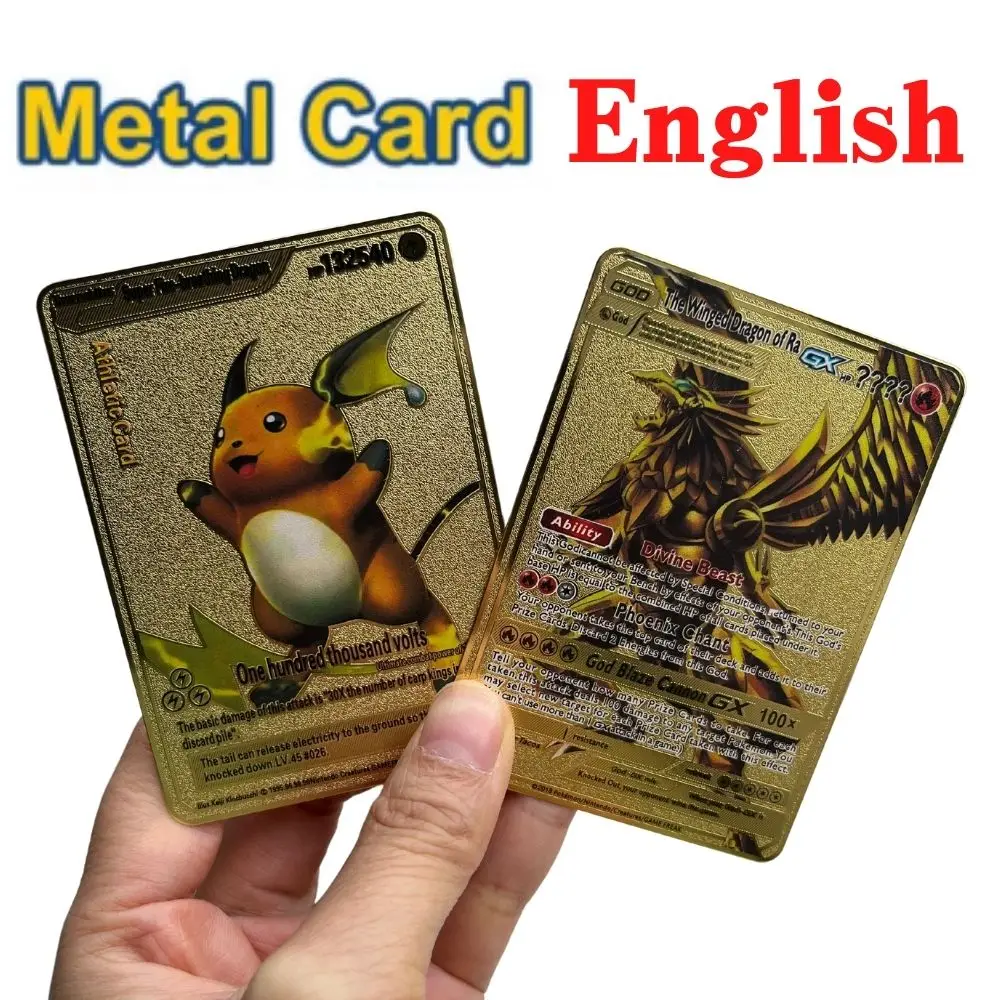 Carte Pokémon Gold Métal - Pikachu