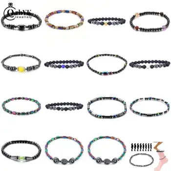1Pc terapia magnetyczna opieka zdrowotna odchudzanie Anklet kamień magnetyczna bransoletka lecznicza Anklet produkt odchudzanie zdrowie biżuteria