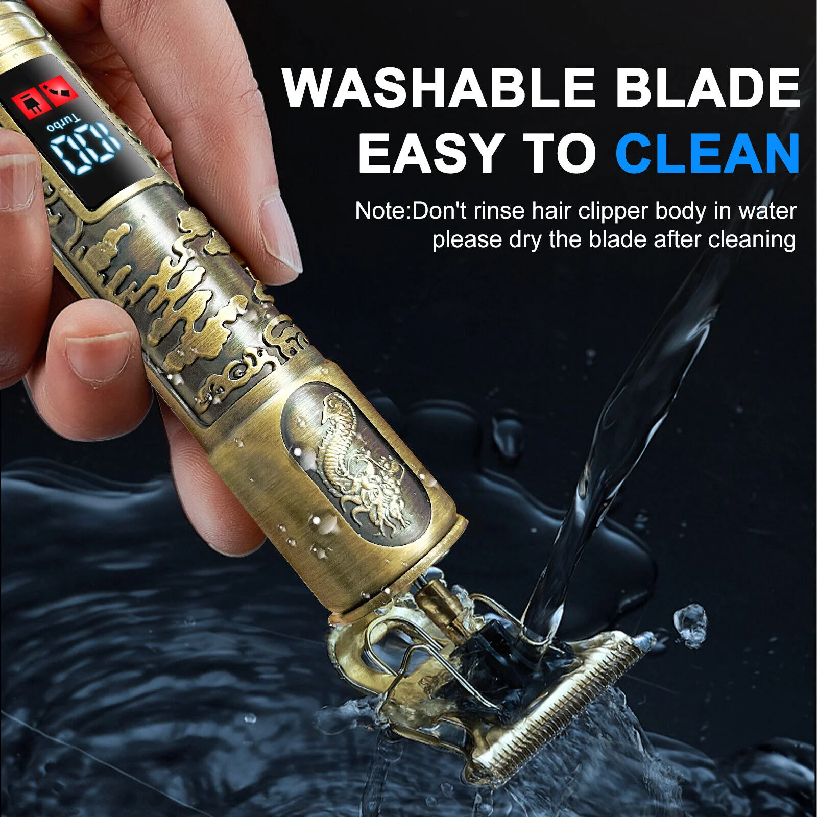 Sejoy Professional Hair Clippers Cordless Electric Hair Trimmer Shaving Machine Cool Design Cutting Barber Beard 4