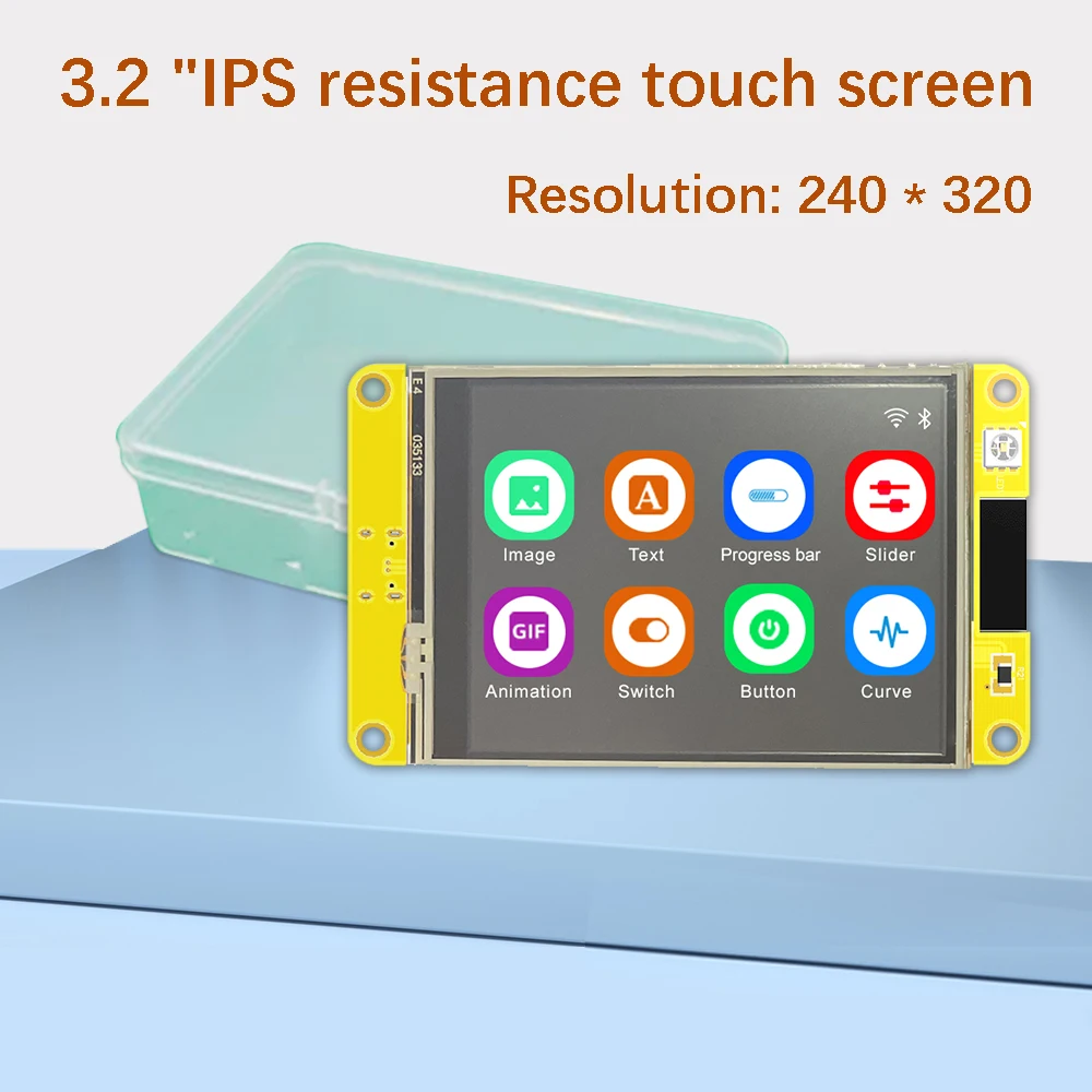 ESP32 Arduino LVGL 와이파이 및 블루투스 개발 보드, 3.2 인치 240x320 IPS 스마트 디스플레이 화면, 3.2 인치 IPS LCD TFT 모듈 터치