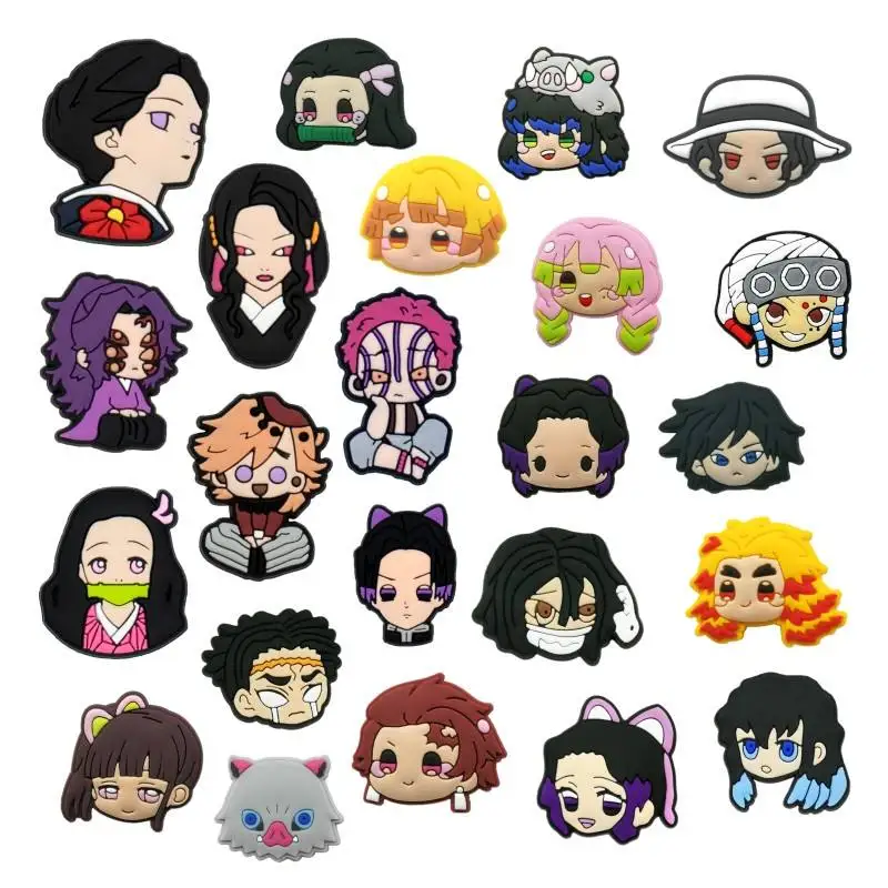 

Hot Sale Anime Figure Designer Croc Charms Garden Shoe Accessories Buckle Fit Clogs Decaration Sandals Decorate Men Women Gift