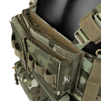 KRYDEX MK3 MK4 Micro Fight Chassis Modular Chest Rig Airsoft Hunting Combat Tactical Carrier Vest w/ 5.56 7.62 Magazine Pouch 4