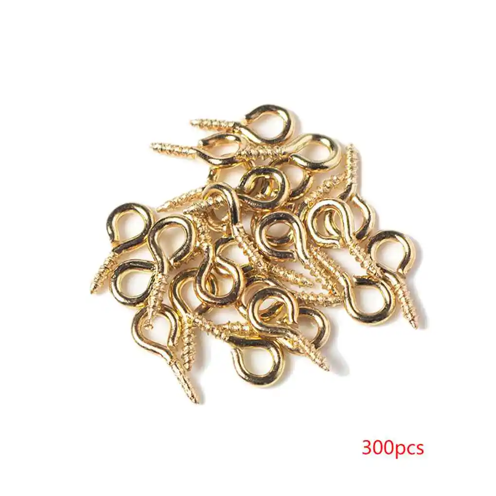 300 шт. маленькие крошечные мини-штифты Eyepins Крючки Петли винтовые резьбовые