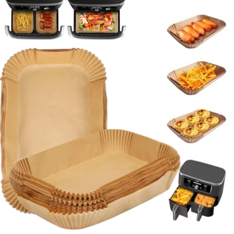 Disposable Air Fryer Paper Non-Stick Kitchen Baking Airfryer Mat Oilproof Micro-wave Barbecue Pad Baking Paper Liner Accessories Disposable Air Fryer Paper Non-Stick Kitchen Baking Airfryer Mat Oilproof Micro-wave Barbecue Pad Baking Paper Liner Accessories