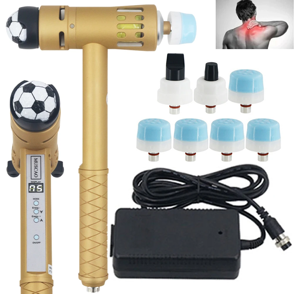 

2023 устройства ударной волны для эффективного массажера для расслабления боли в талии, Профессиональный аппарат для ударно-волновой терапии, хиропрактика, инструмент 2 в 1