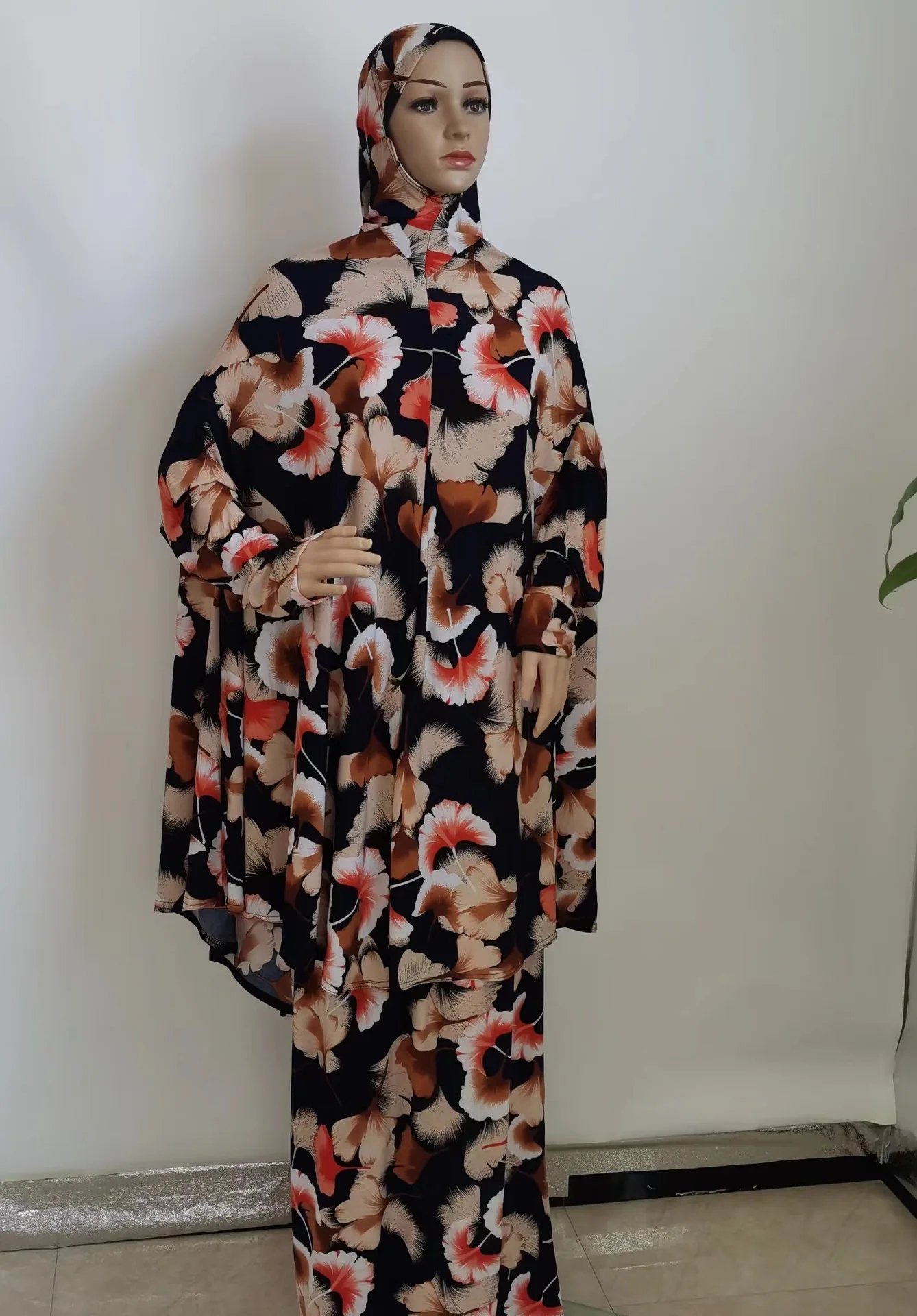 

Muslim Abaya Print Nida Maxi Dress Skirt Kimono Hijab Bat Turkish Arabic African Pakistan Caftan Marocain Kaftan Qatar Islamic