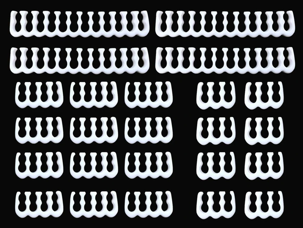 24 teile/satz pp Kabel kamm/Klemme/Clip/Organizer/Kommode für 3,0-3,6mm PC-Stromkabel Verkabelung 6/Pin Computer Kabel manager – Detail 2