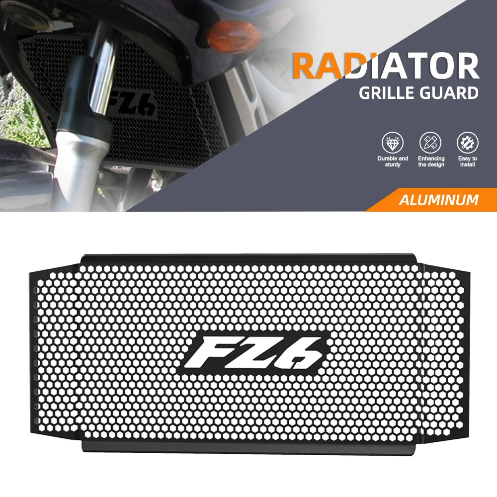 

For Yamaha FZ6 FAZER FZ-6 Fazer FZ6 N/S/S2 FZ6N FZ6S 2004 2005 2006 Motorcycle Radiator Guard Protector Grille Cover Accessories