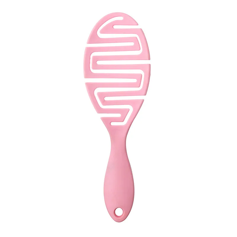Hollow Out Wet Curly Hair Brushes Detangling Hair Comb Hair Brush 5