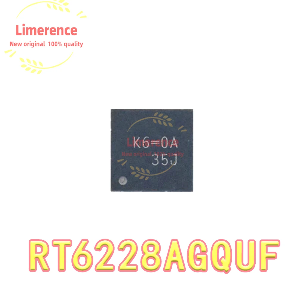 

5 шт. 100% новый RT6228AGQUF K6 = RT6258CGQUF LJ = RT6258BGQUF LE = QFN-12 RT8816AGQW 7J = QFN-20 RT8452GQW F4 = QFN-16 RT1711WSC WLCSP