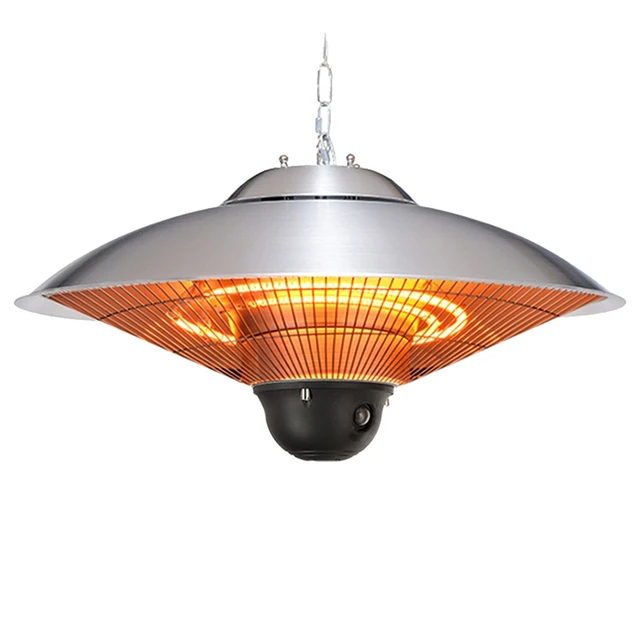 Fűtés Kültéri Melegítő Mennyezet Típusú Szénszálas Fűtőelem Lógó Vízálló Fűtő Lámpa (2200W), Eu Dugó