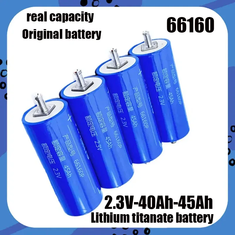 

66160 2.3V 40Ah 45Ah Original Actual Capacity Yinlong Suitable for Car Audio Solar System Lithium Titanate LTO Battery, Etc.