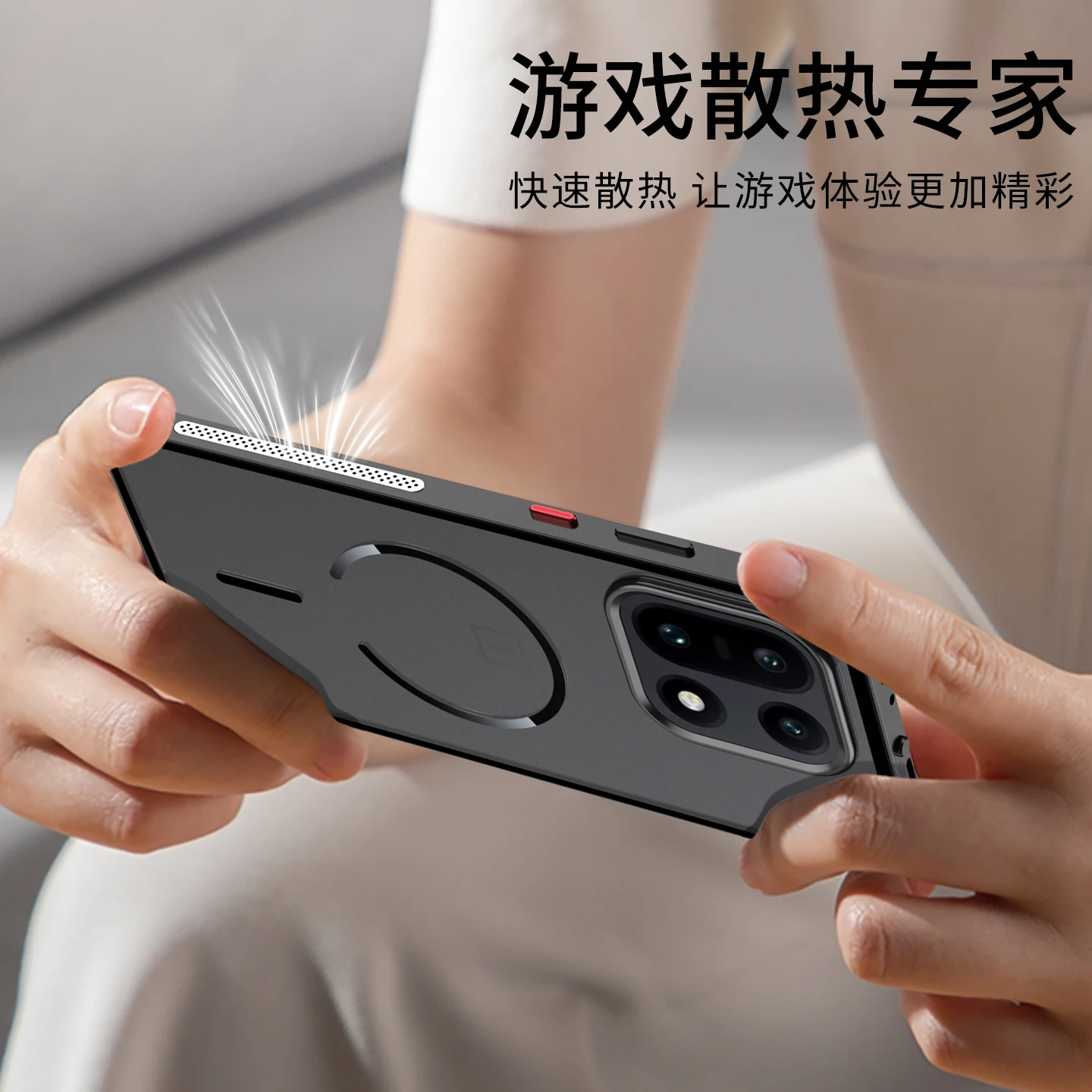 Magnetic Aluminum Alloy Frame Transparent Hard Cover