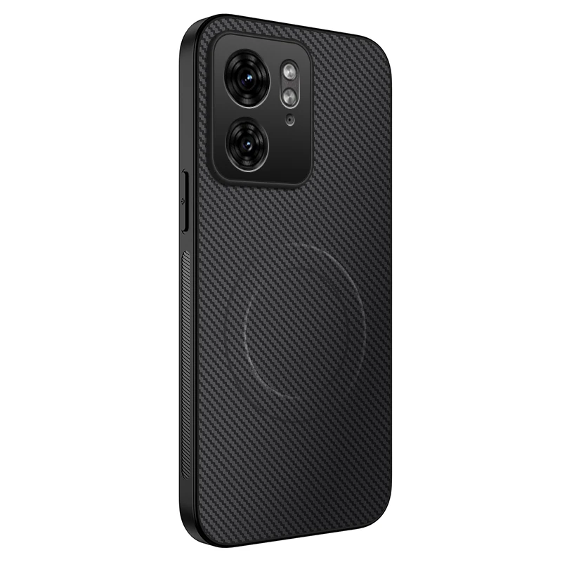 Motorola Edge Series Carbon Fiber Texture Magnetic Shockproof Case - Wireless Charging Compatible