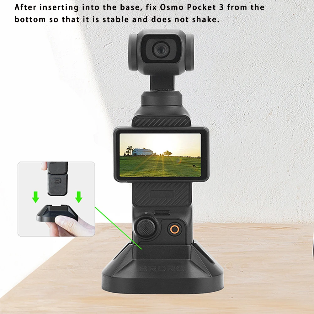 DJI 오즈모 포켓 3 용 스탠드 베이스, 데스크탑 마운트 스태빌라이저, 카메라 액세서리, 호환성: 오즈모 포켓 3