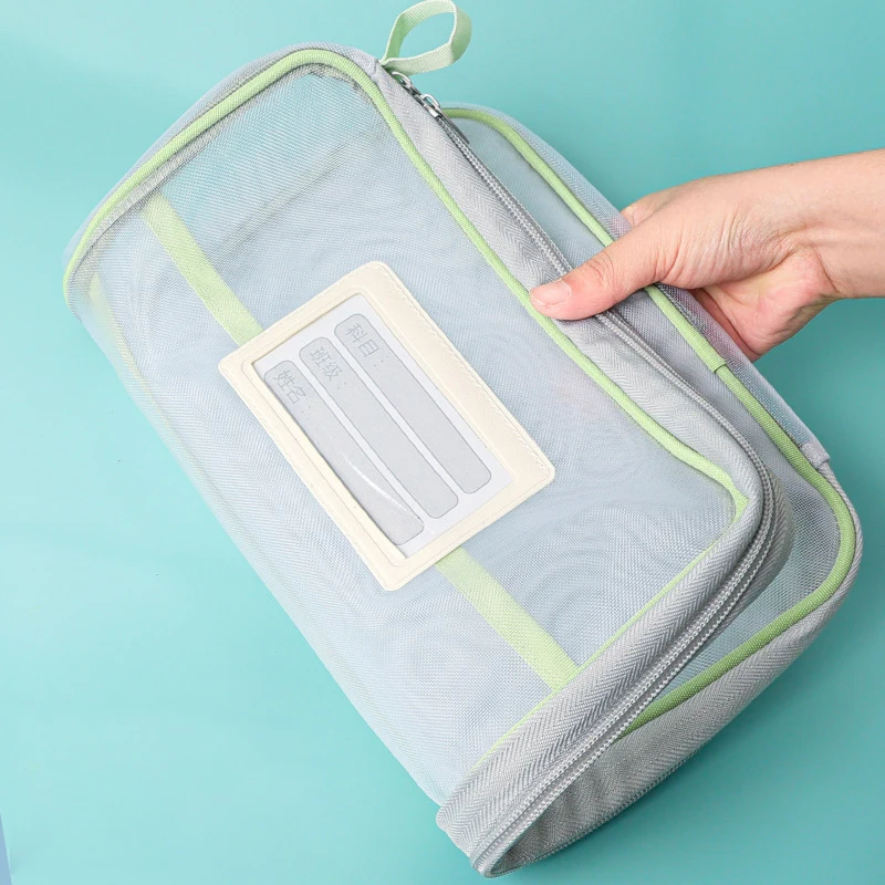 투명 A4 문서 가방, 문구 보관 폴더, 지퍼 파우치, 사무실 학생 펜 가방, 과목 가방, 퍼즐 보관 가방