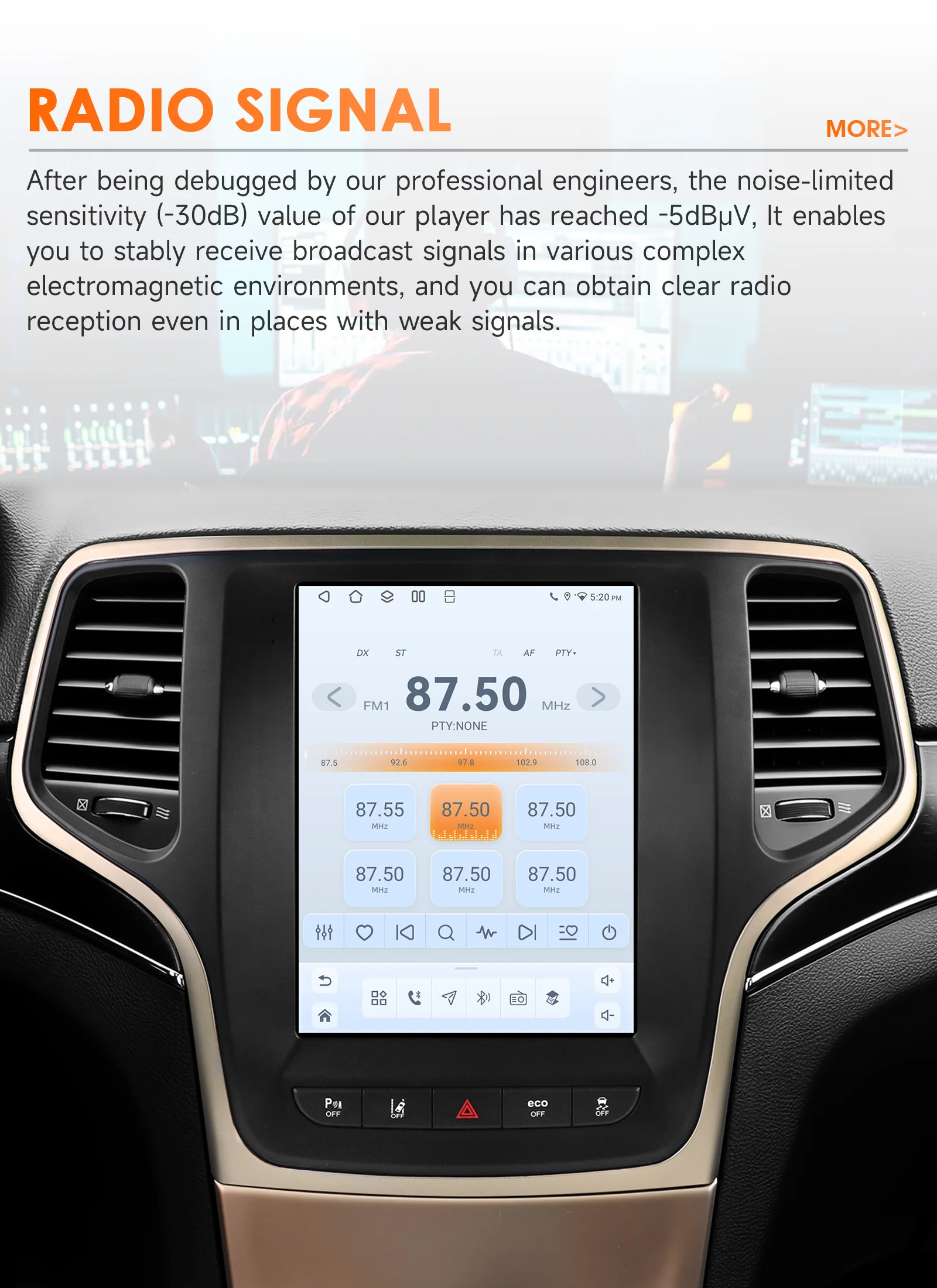 9,7-Zoll-2DIN-Carplay-Android-14-Autoradio für Jeep Grand Cherokee WK2 2014-2022 Multimedia-Player GPS-Navigation Stereo 360-Kamera-Bildschirm – Detail 19