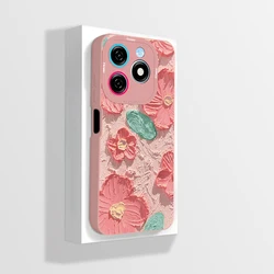Aesthetic Cartoon Astronaut Phone Case with Camera Protection - Soft Cover for Infinix Smart 8 Plus (Pink - B01)