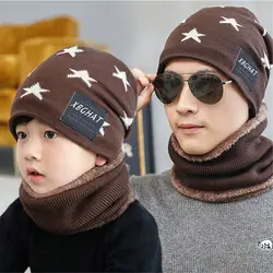 Cold Protection Neck Warmer Winter Warm Snood Scarf Hat Scarf Set Snow Ski Cap Fleece Hat