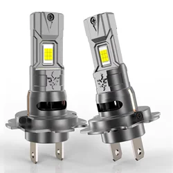 Ultra - Bright LED Car Headlight with Fan - 6000K Wireless Mini Fog Lamp (H7 2pcs)