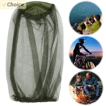 Moustiquaire pour chapeau, 1/2 pièces, protection de la tête du visage, moustiquaire, anti-moustiques, anti-insectes, filet à mailles pour la pêche en plein air 1
