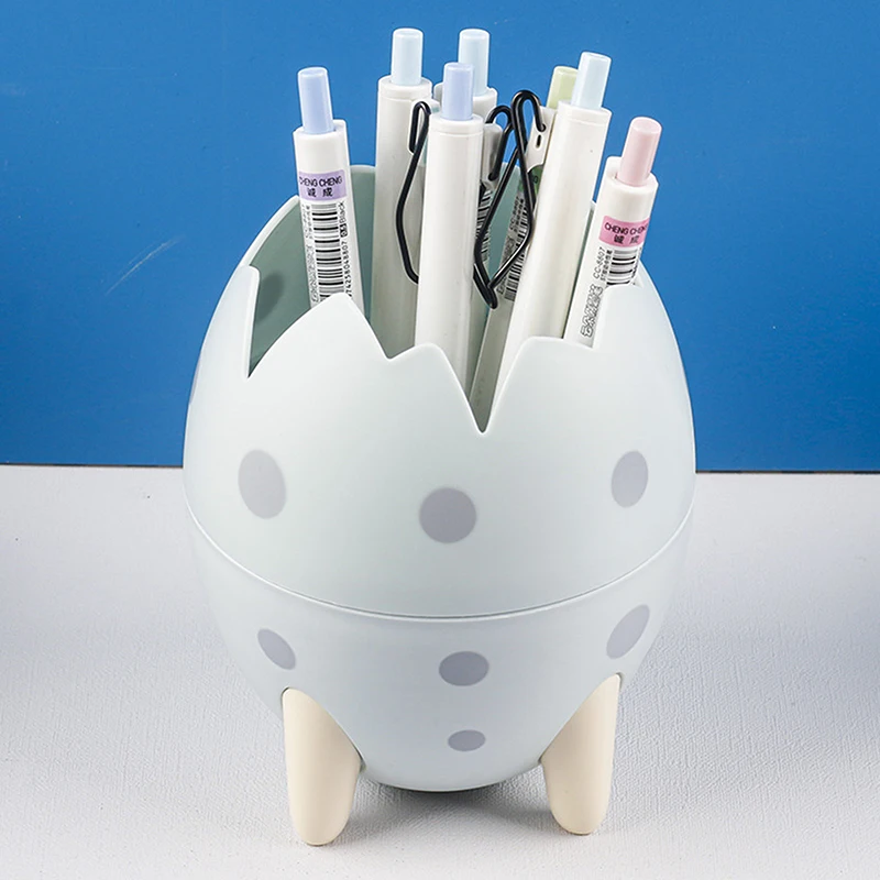 

Cute Dinosaur Egg Pencil Holder Shape Pencil Holder Desk Irregular Display Student Stationery Storage
