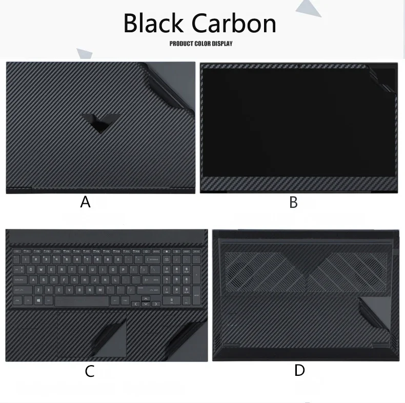 Kh Speciale In Fibra Di Carbonio Vinile Laptop Sticker Skin Decalcomanie Cover Protettiva Per Hp Victus 8 Victus Muslimate (2022) 16.1 Pollici