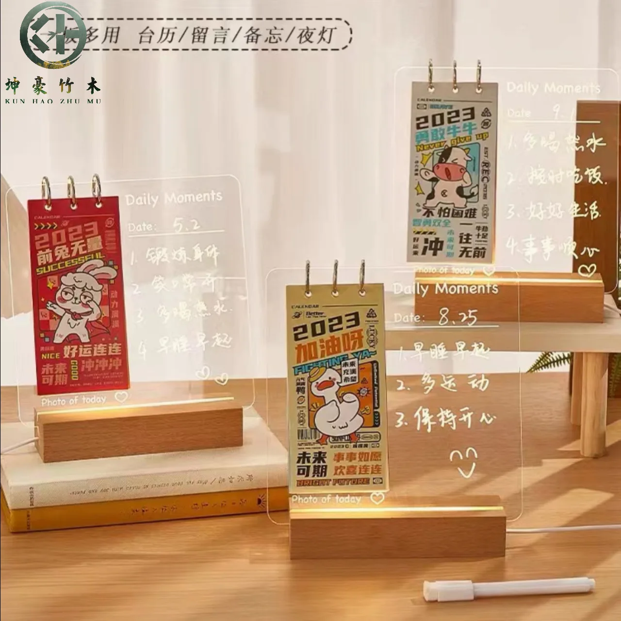 

Table Calendar: Acrylic Calendar Year, Desk Calendar, Office Elementary School Students, Cute Ornaments, Noteboard, Rabbit Diy