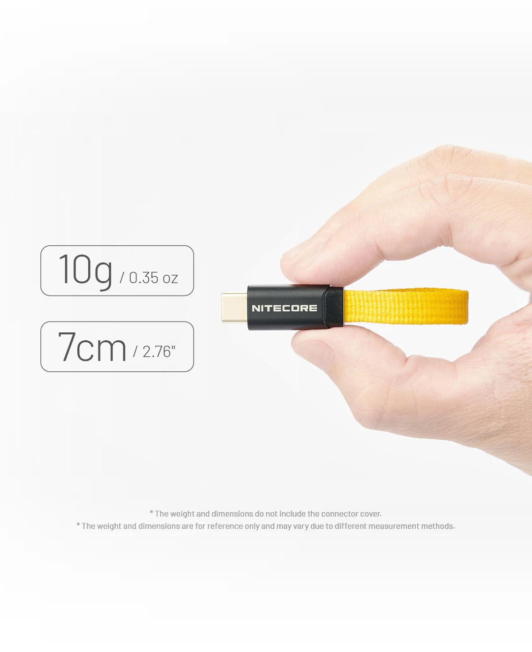 NITECORE NLink10 USB-C to USB-C Cable Magnetic 7cm 60W Fast Charging Type-c Cabl