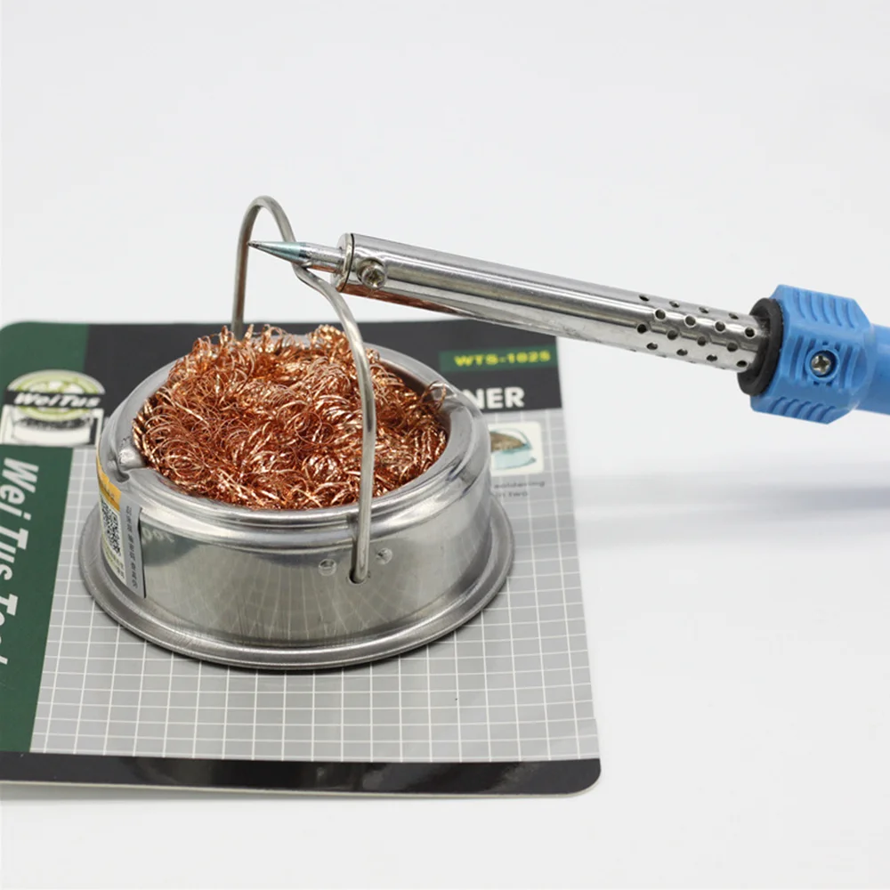 1025 Soldering Iron Nozzle Cleaner Dual-purpose Tin Removal Cleaning Seat Steel Ball Nozzle Cleaner soldering iron cleaner,soldering iron tip cleaner,soldering iron cleaning tool