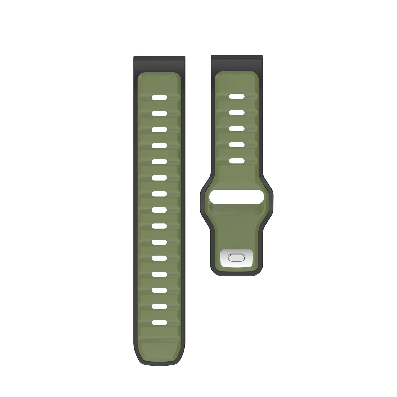 Sporty Silicone Watch Strap - 20mm/22mm Band
