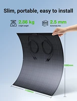 Kit de panneaux solaires flexibles 960W pour système d'alimentation de balcon, modules PV mono 4×240W, ultra-mince et léger, IP67, pour camping-car et fourgon aménagé 2