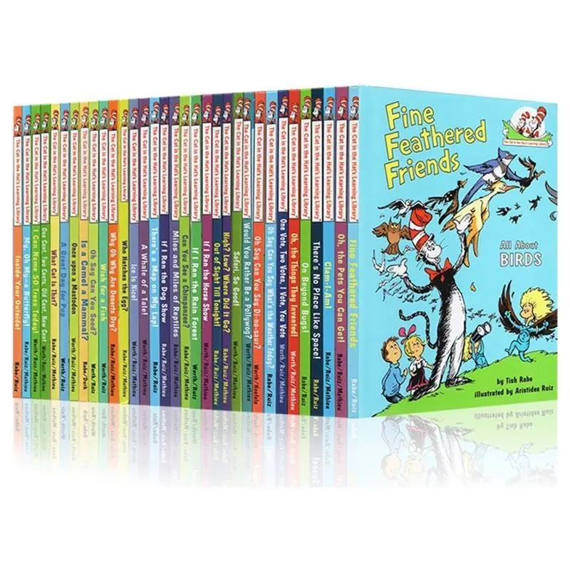 

33 Books/set Children's Picture English Books Dr. Seuss Series Interesting Story Kids Child Festival Gift Enlightenment Book