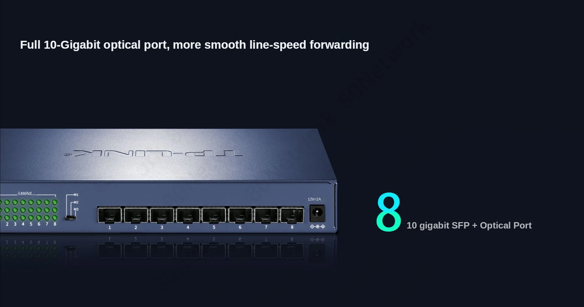 Tp-link 10gbe Switch 10gb Switch Rj45 Switch 10 Gigabit 10g Switch 10gbps  Ethernet 8*10000mbps Switch Tl-st1008 Plug And Play - Fiber Optic Equipment  - AliExpress