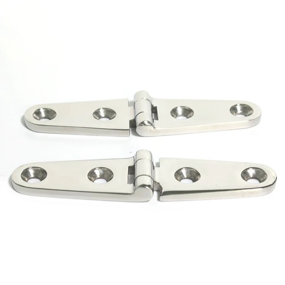 1pcs 316 Stainless Steel Hinge 103x27mm For Casting Caravan Deck Hinge