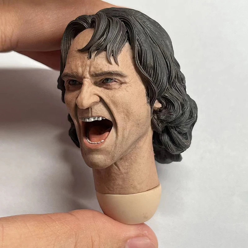 Maßstab 1/6 Laughing Joaquin Kopf Sculpt PVC Crazy Clown Kopf Carving Modell Fit 12'' Männliche Soldat Action Figur Körper Puppen – Detail 6