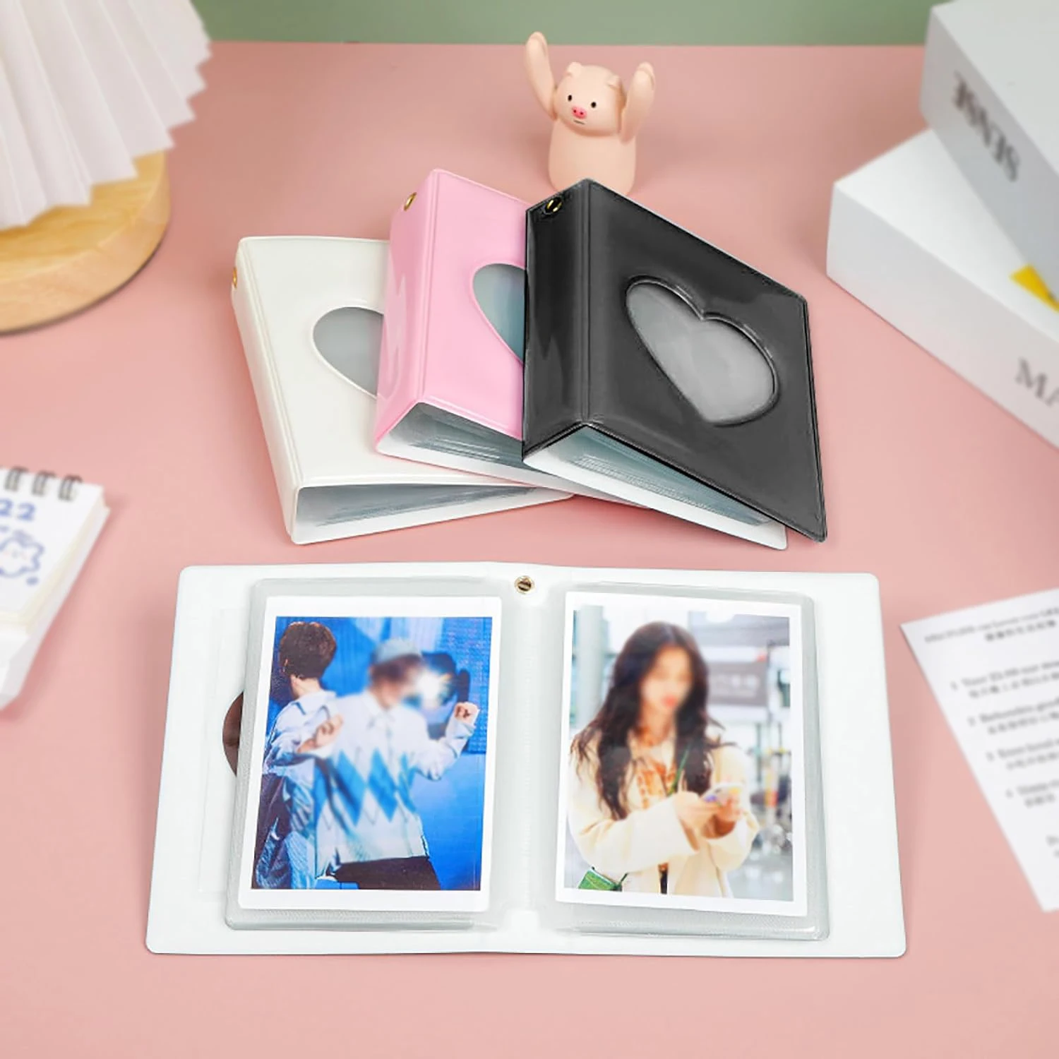 

3inch Solid Color photocard holder binder Polaroid photos Album 32 Pockets binder album Idol Star Chasing instax Collect Book