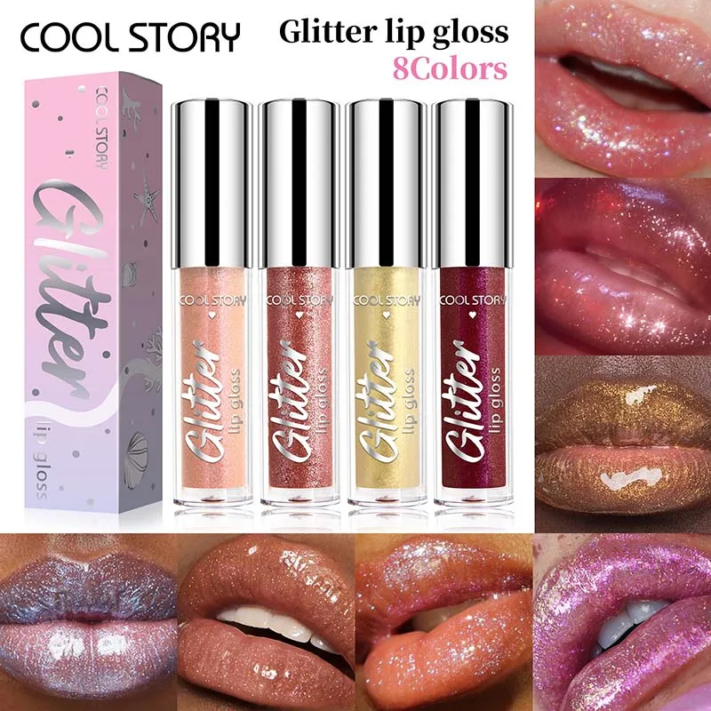 Radiant Shine Glitter Lip Gloss - Shimmering Pearl & Moisturizing Tint