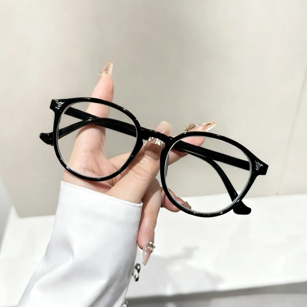 Retro Blue Light Blocking Glasses - Fashion Oversized Frame Glasses Round Eyeglasses, Computer Gaming Glasses for Women/Men 2026