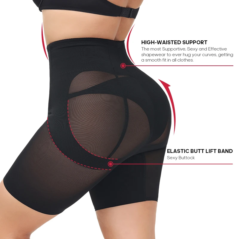 burvogue mesh high-waisted butt-lifting tummy-tightening pants