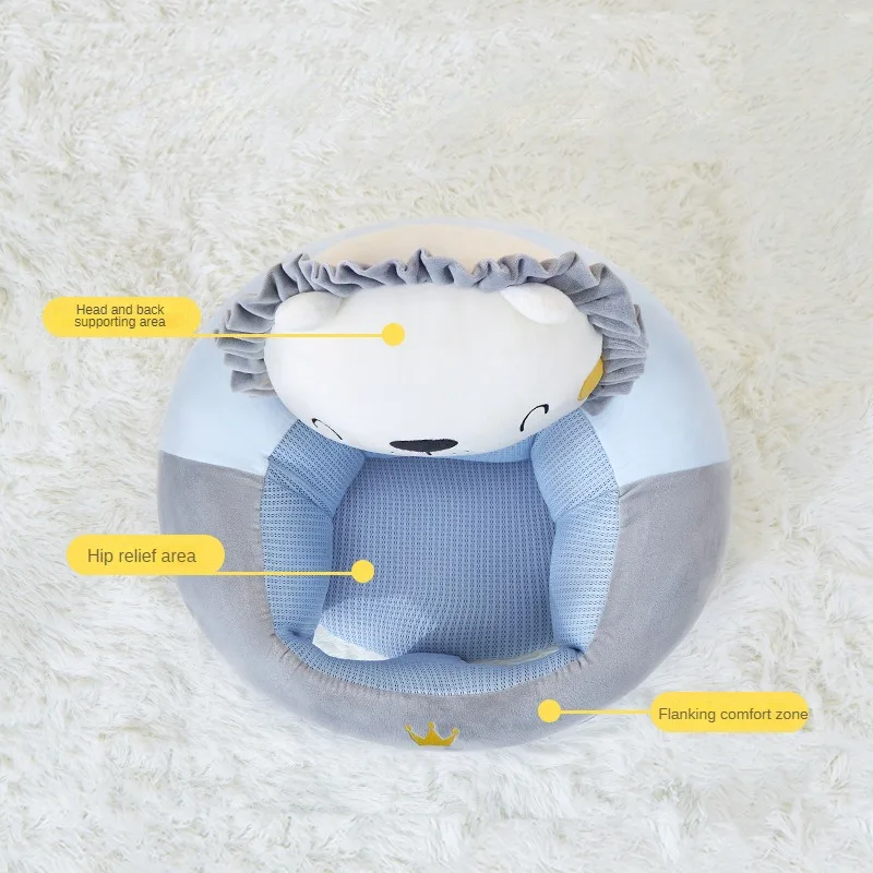 Cute Cartoon Baby Seats Sofa Cotton Baby Chair Washable Removable Sofa Infant Toddler Seats Infant Dining Chair