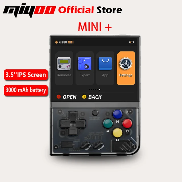 MIYOO Mini Plus Portable Retro Handheld Game Console 3.5-inch IPS HD Screen Children's Gift Linux System Classic Gaming Emulator