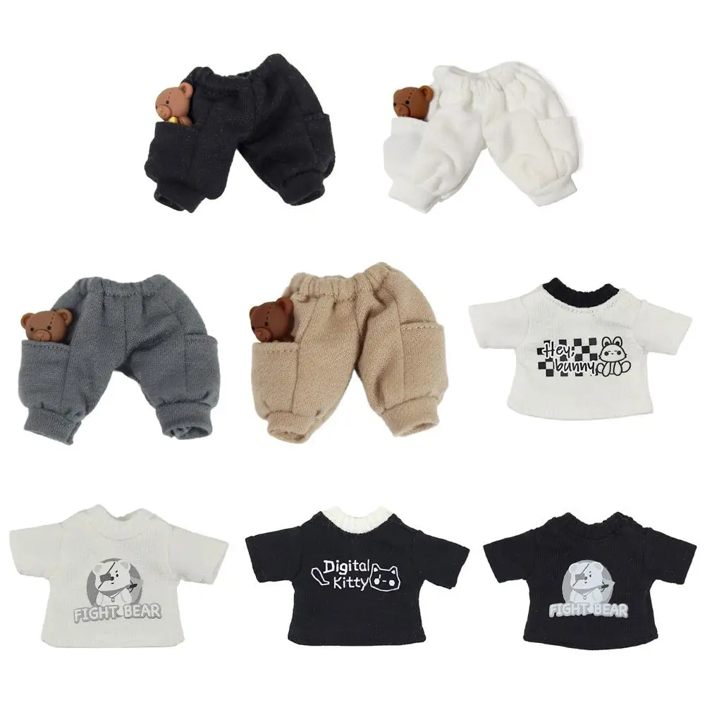 

Obitsu11 Clothes Fashion Printing Tops Sweatshirt Work Style Trousers Casual Pants For OB11 Doll Clothes Accessories Kids Toys