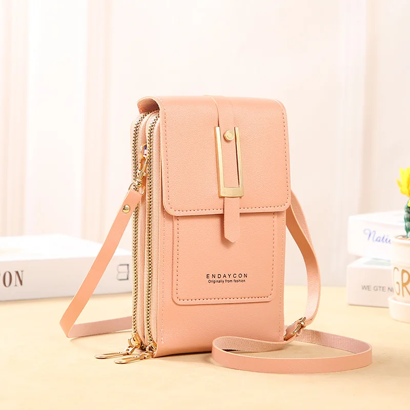 Elegant Women's Crossbody Soft Leather Handbag – Stylish Touch Screen Purse and Wallet