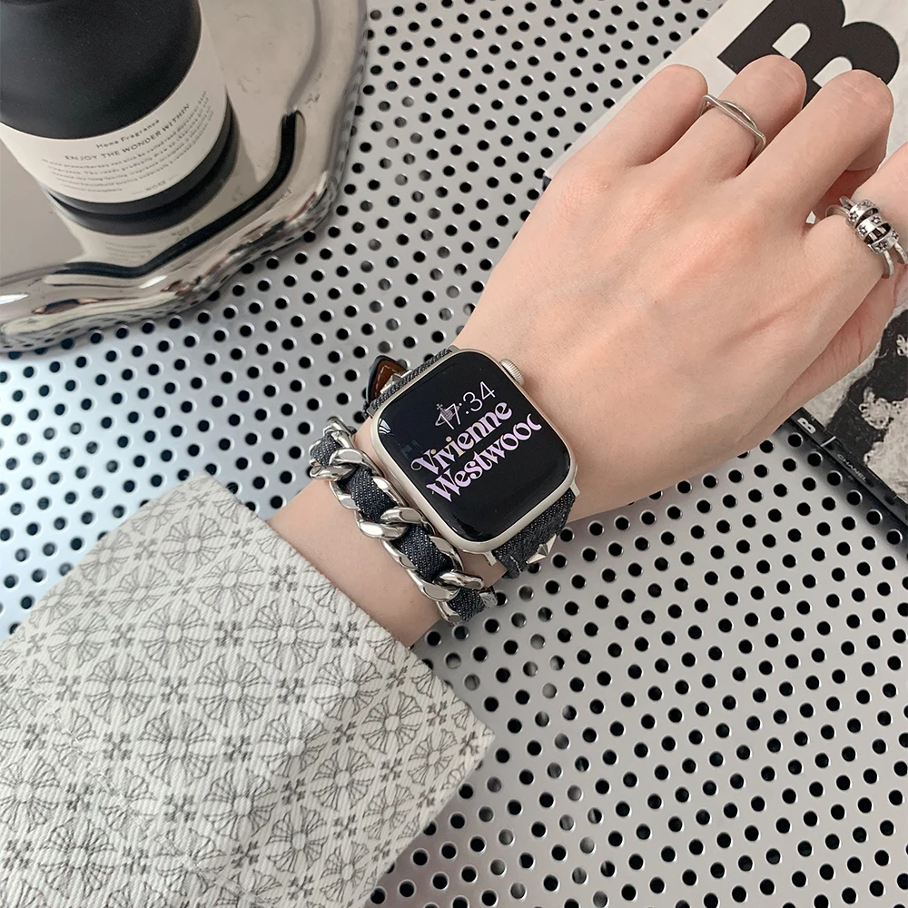 Bracelet en cuir pour femme, Apple Watch, Ultra, 49mm, 41mm, 45mm, 38mm,  40mm, 42mm, 44mm, Papillon, iWatch Series 8, 7, 6, SE, 5, 4, 3 - AliExpress