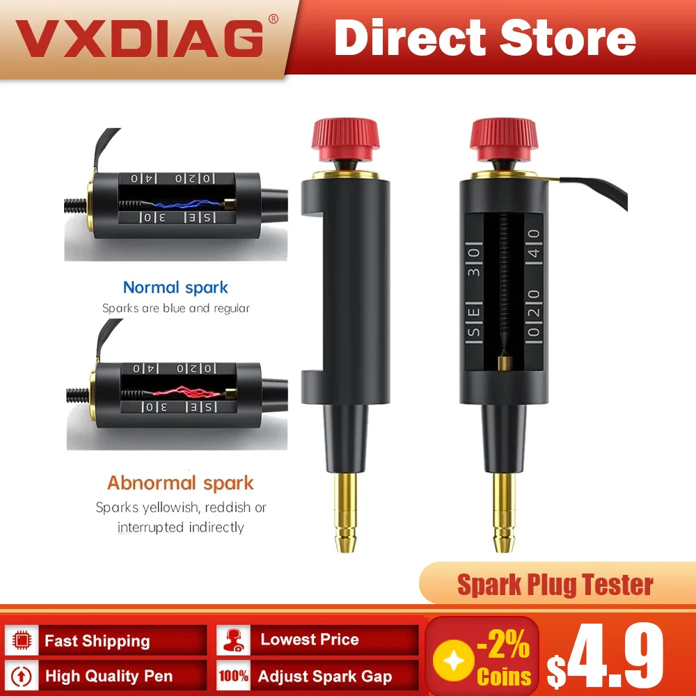 OBD2 Diagsnotic Spark Plug Tester Ignition System Coil Engine Autos