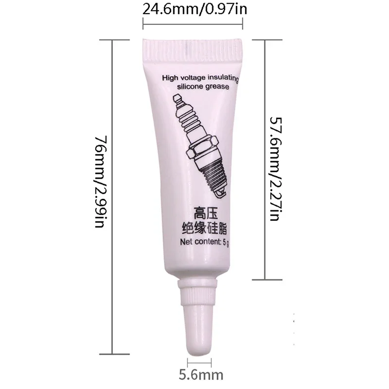 3pcs Car Spark Plug Insulating Grease High Voltage Insulating Ignition Coil Silicone Grease Temperature Corrosion Resistance silicone grease lubricant silicone grease grease lubricant electric grease