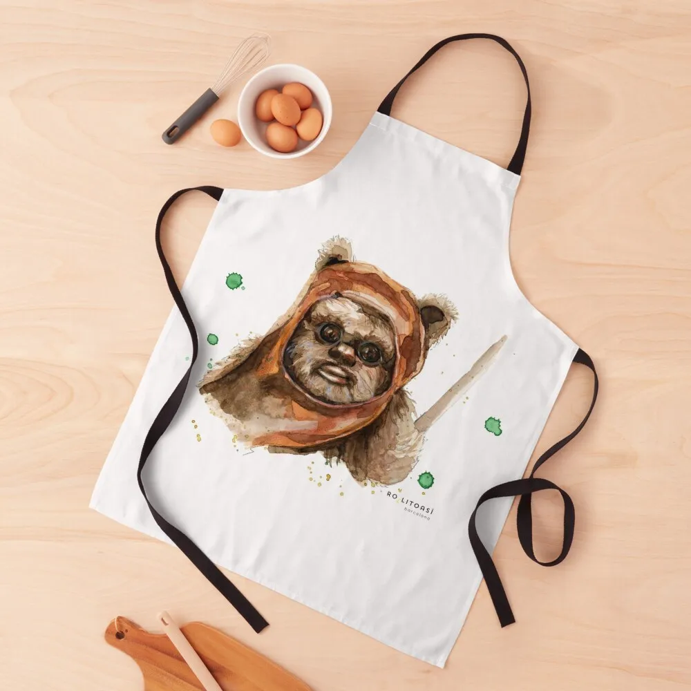 

Ewok Apron Women's Home Clothes For Hairdresser Kitchen Special Accessories Kitchen Novel Kitchen Accessories Apron