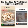 4 Tier Egg Storage Box Organizer for Refrigerator Rolling Egg Organizer Holder Fridge Storage Organizer Food Storage Container 6