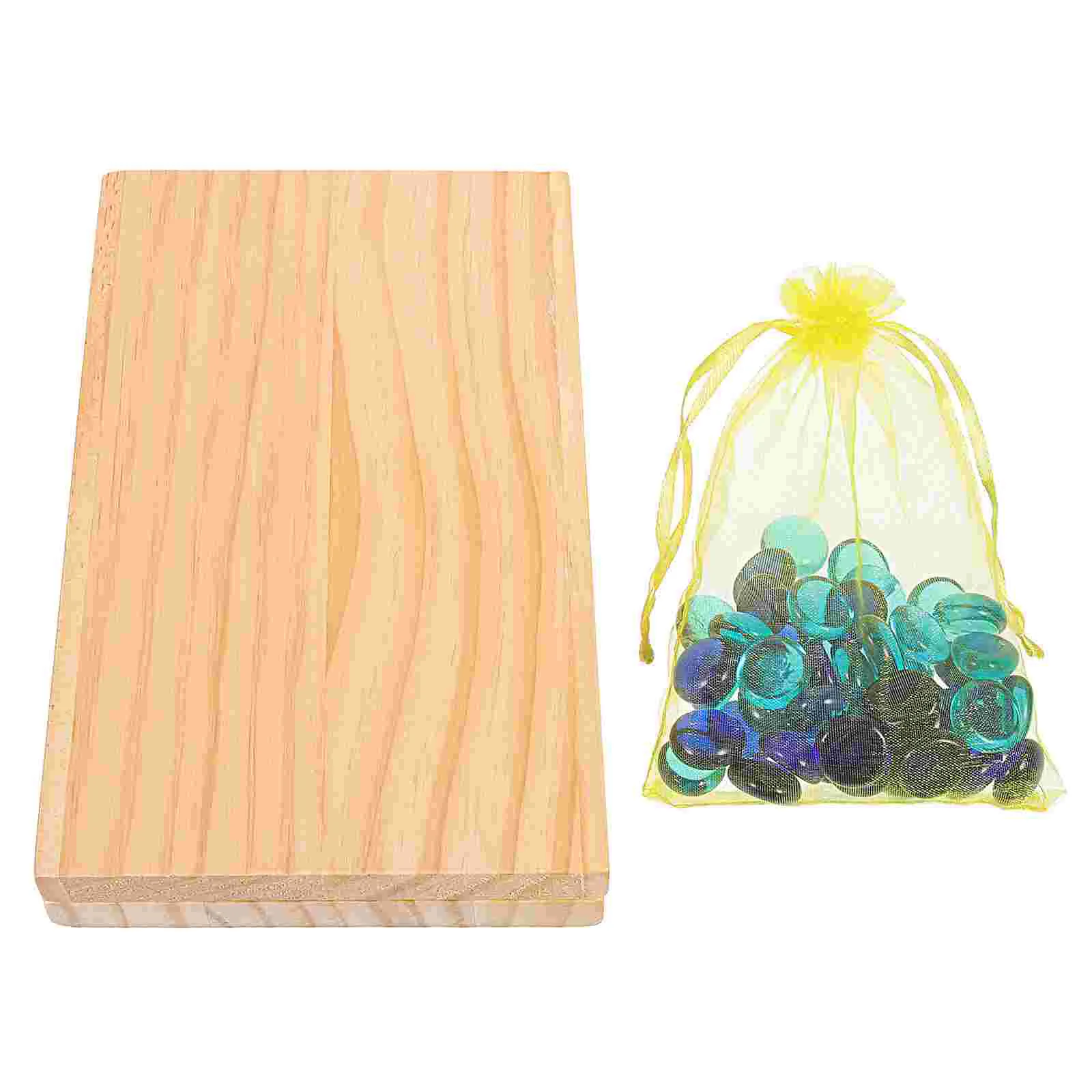 

1 Set Wooden Mancala Board Toy African Gemstone Chess Folding Board Toy